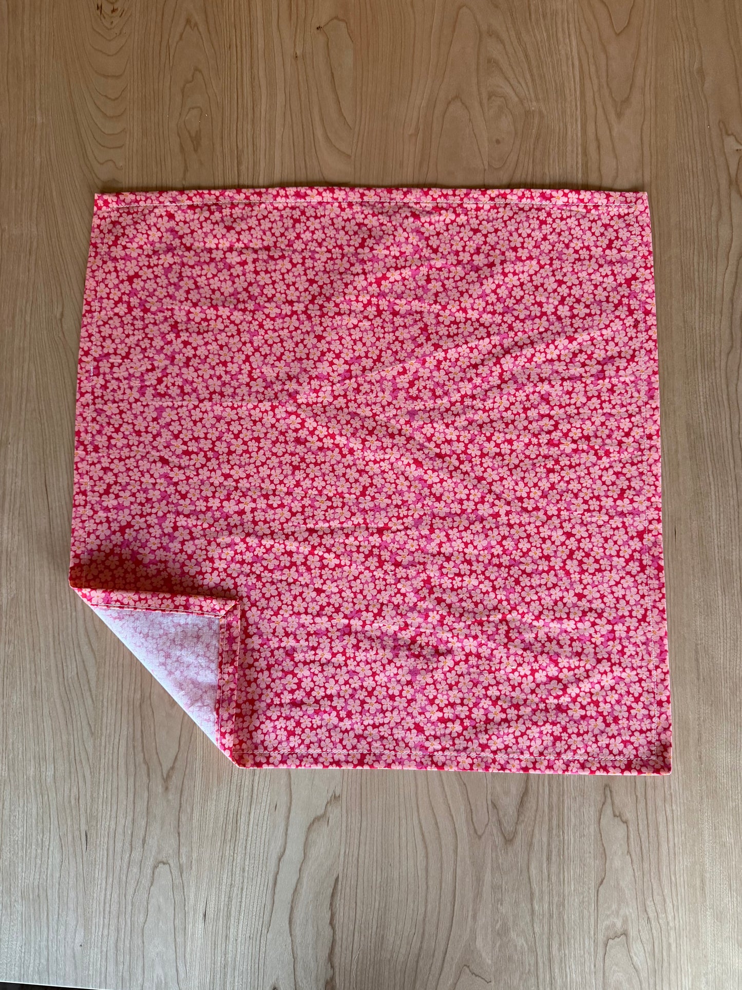 2 Pink Ditsy Floral Napkins