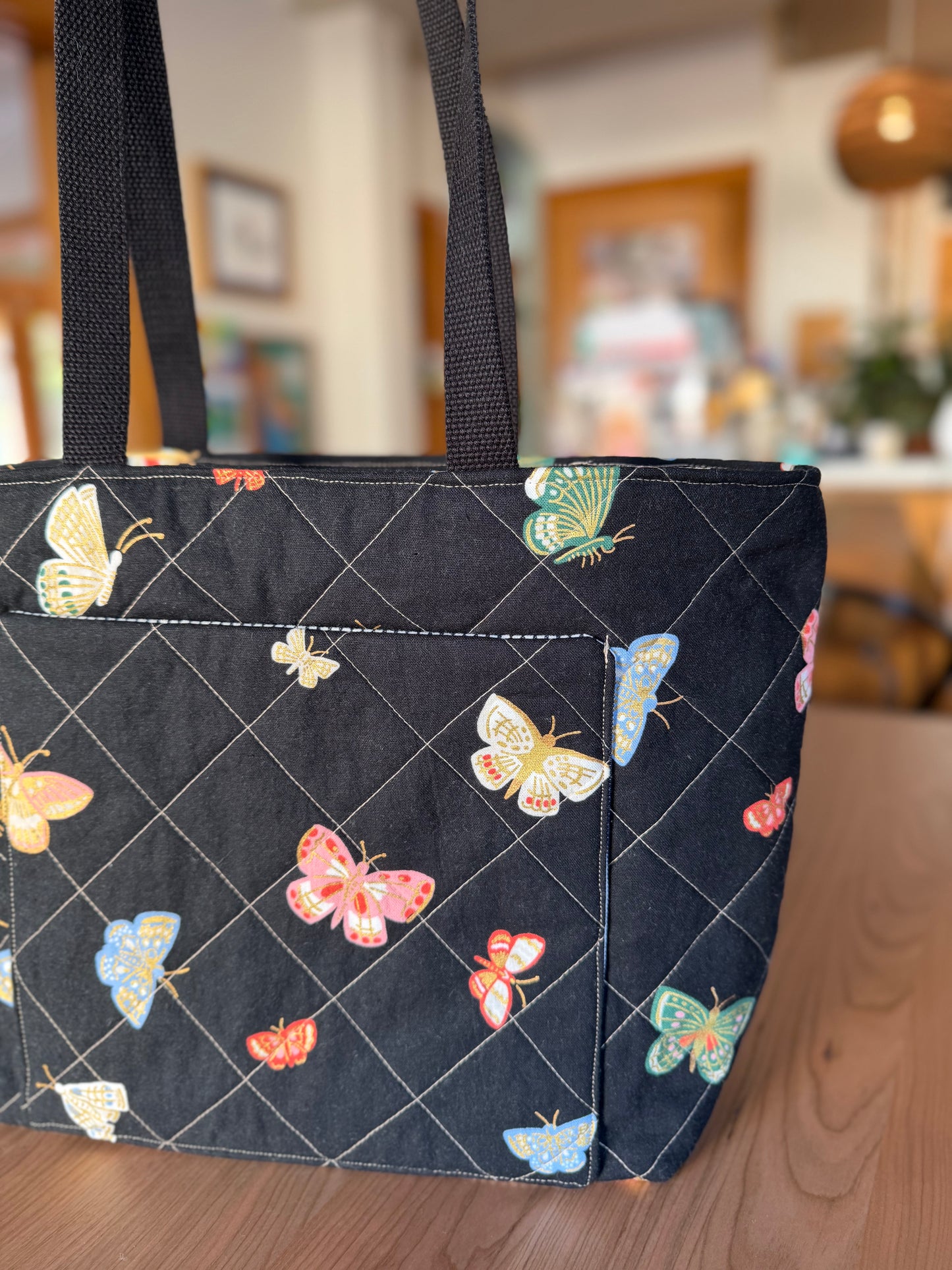 Tote: Black Butterflies