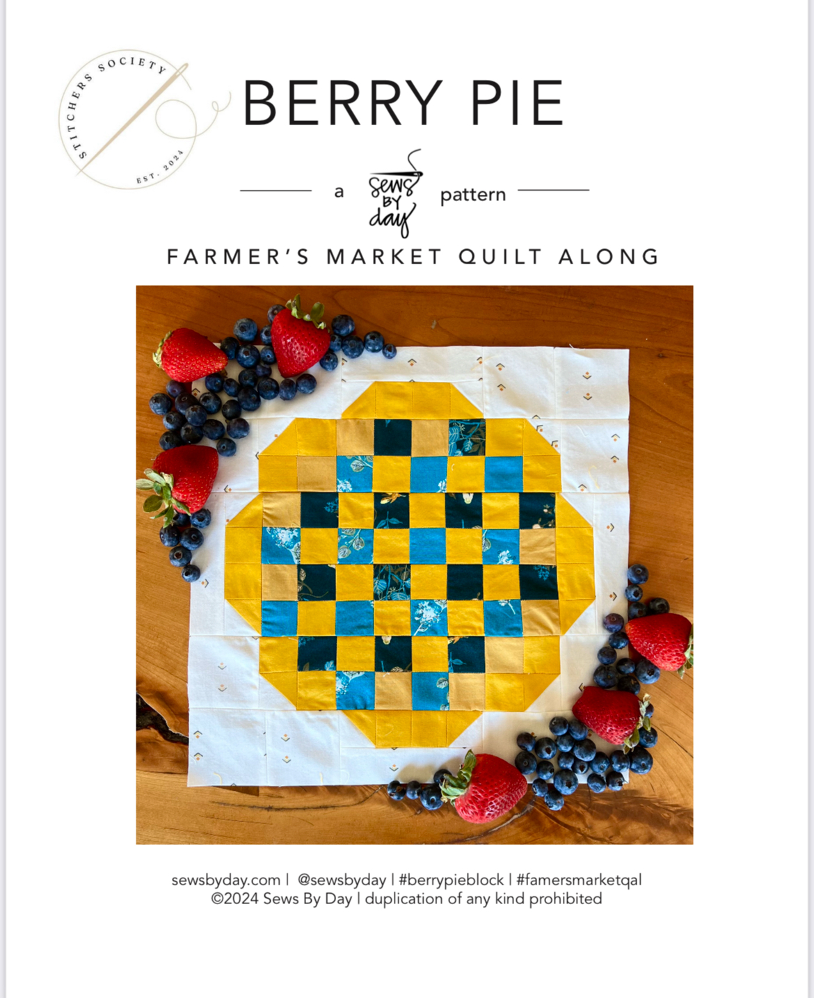 Berry Pie Block Pattern : PDF Download