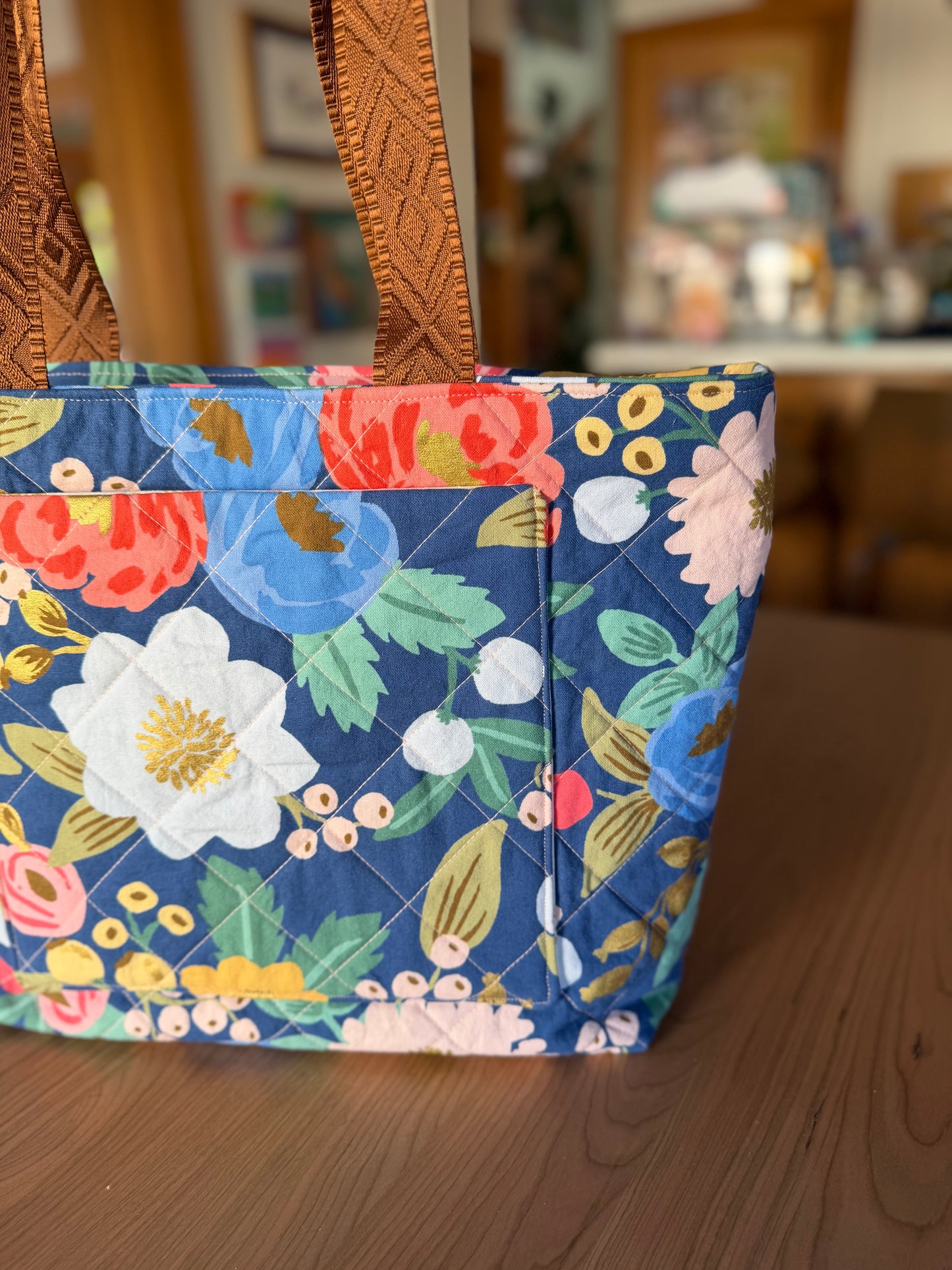 Tote: Large Print Floral