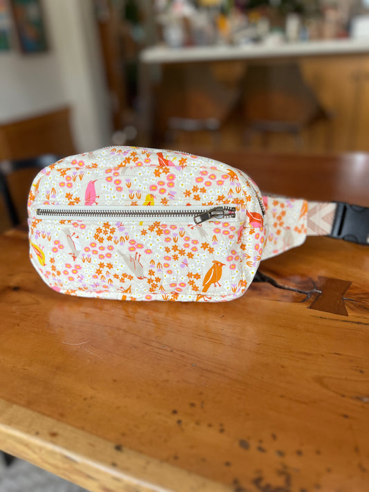 Crossbody Bag: Spring Birds and Flowers