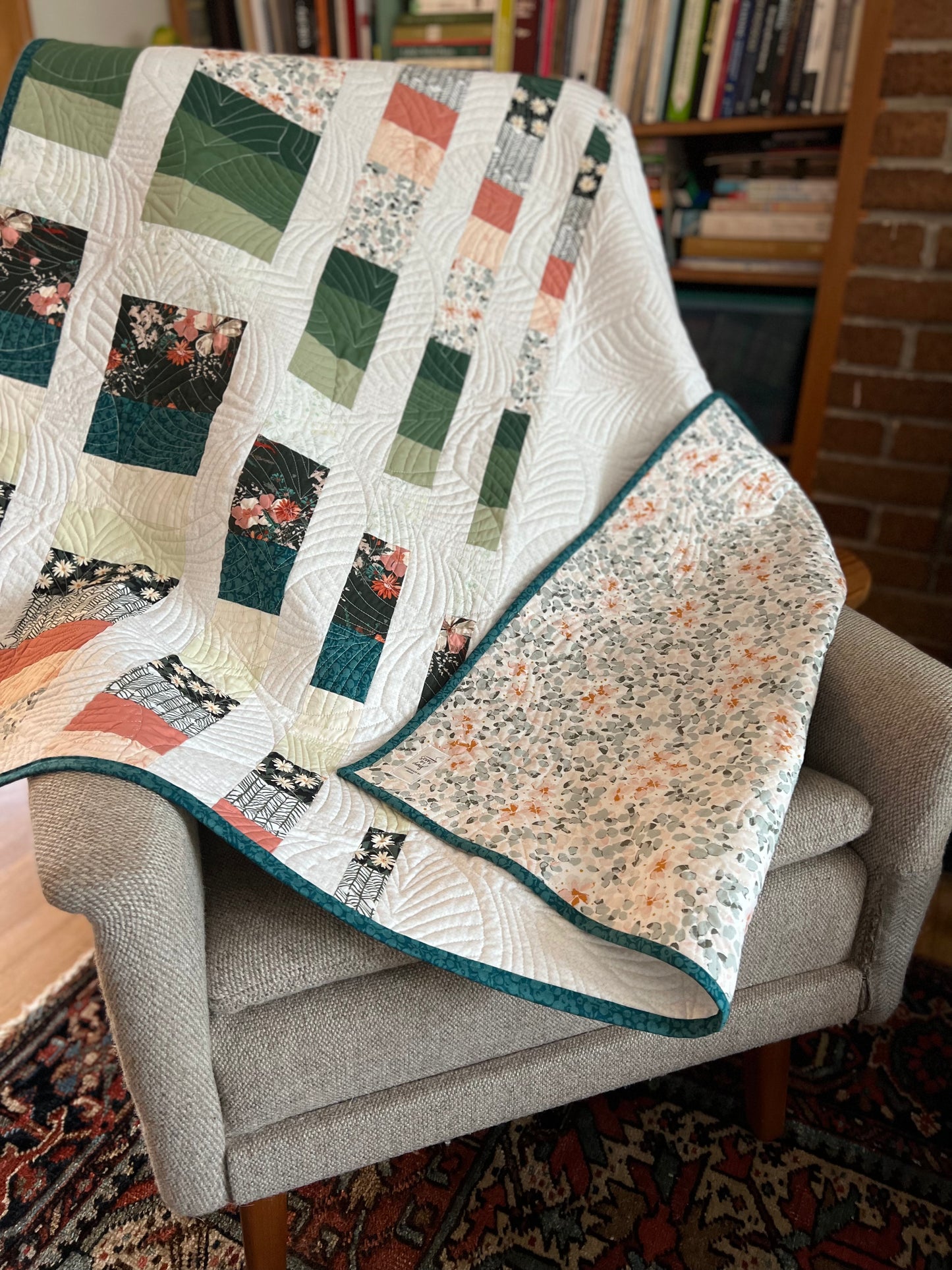 Child/Lap-Sized Improv Quilt