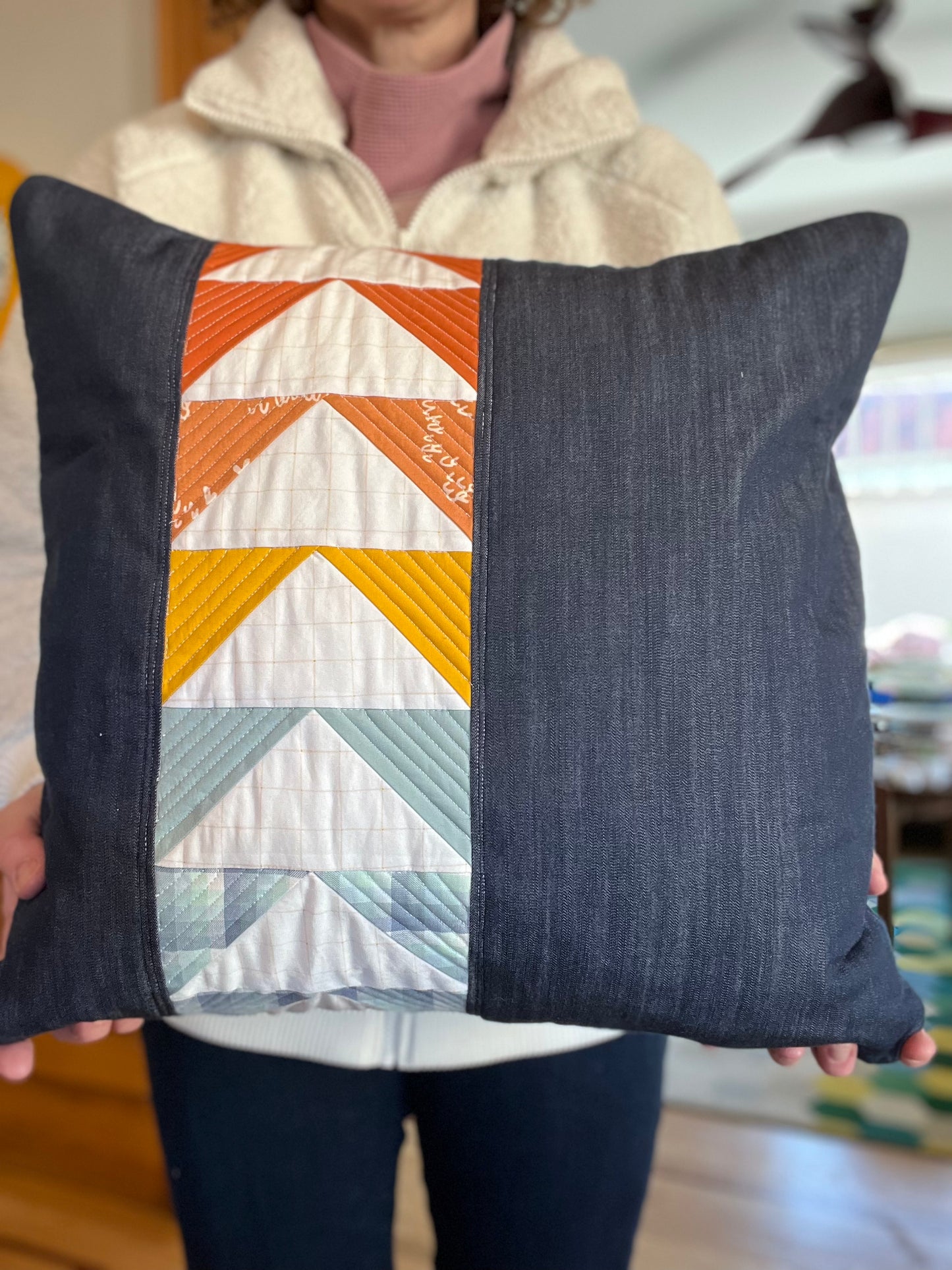 Quilted Pillow Cover