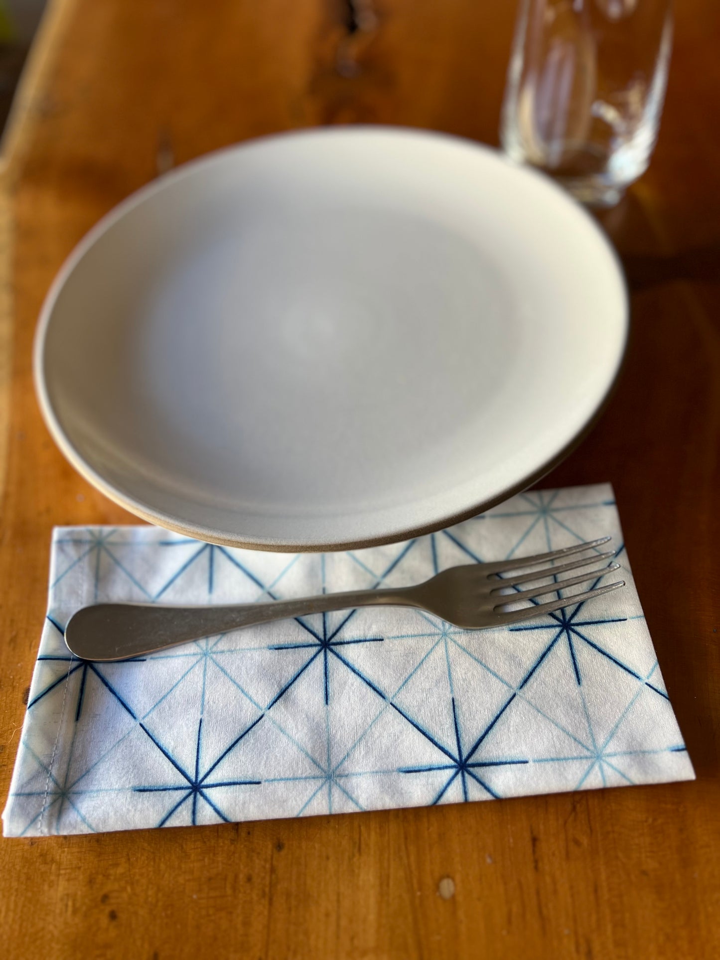 2 Sashiko Inspired Napkins