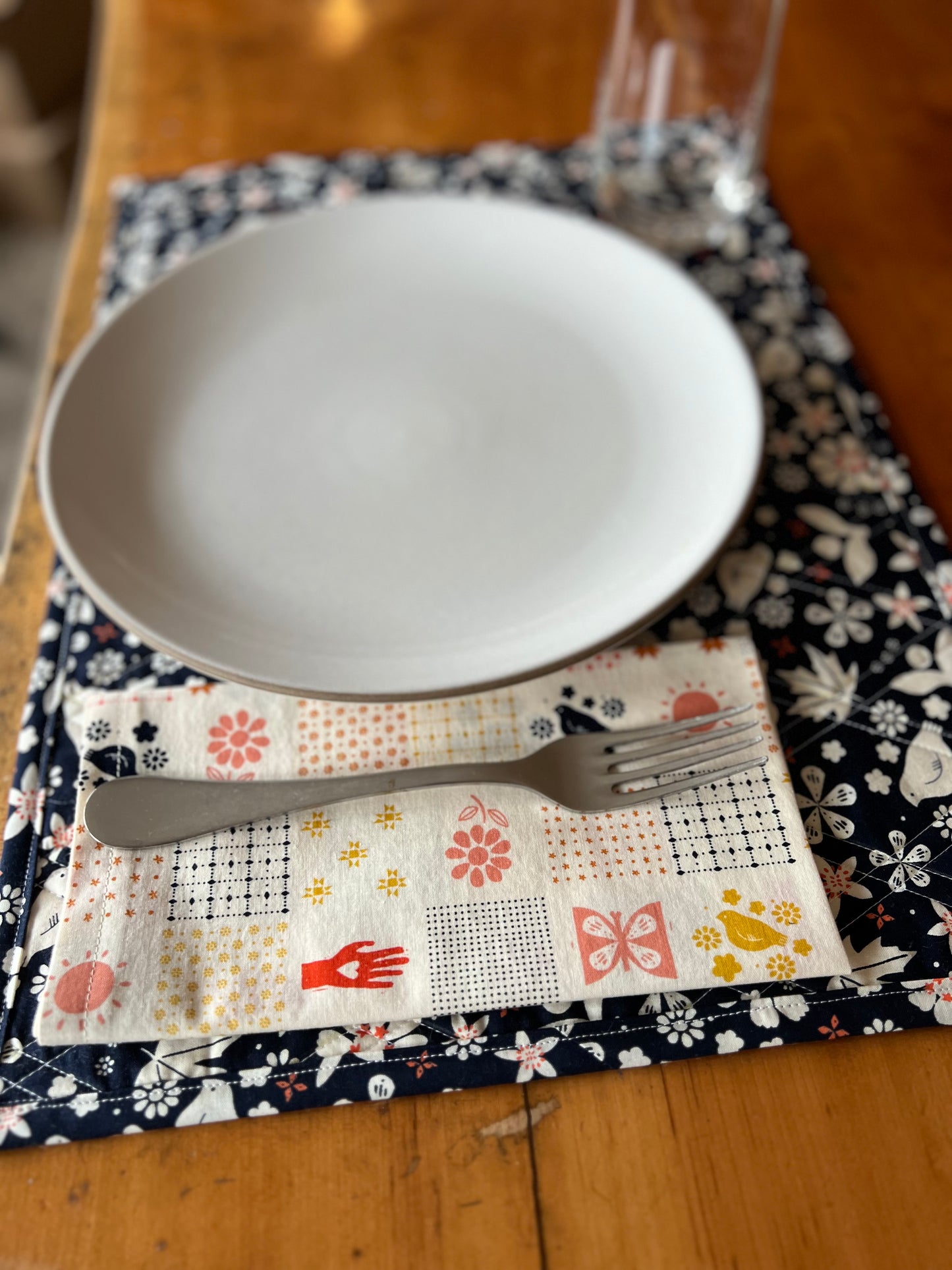 2 Patchwork Napkins