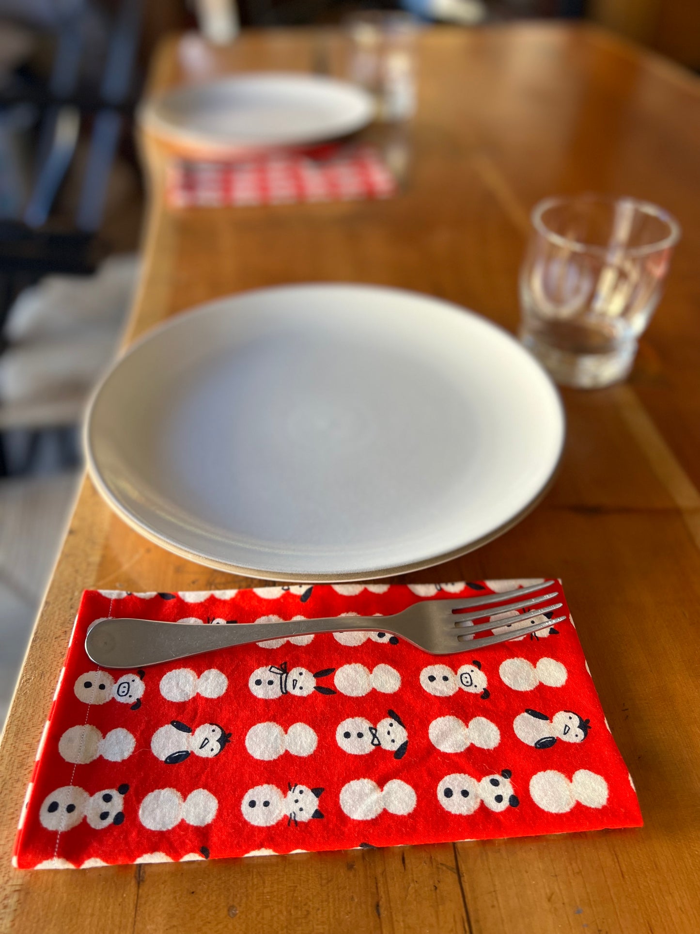 2 Snow Buddies Cloth Napkins