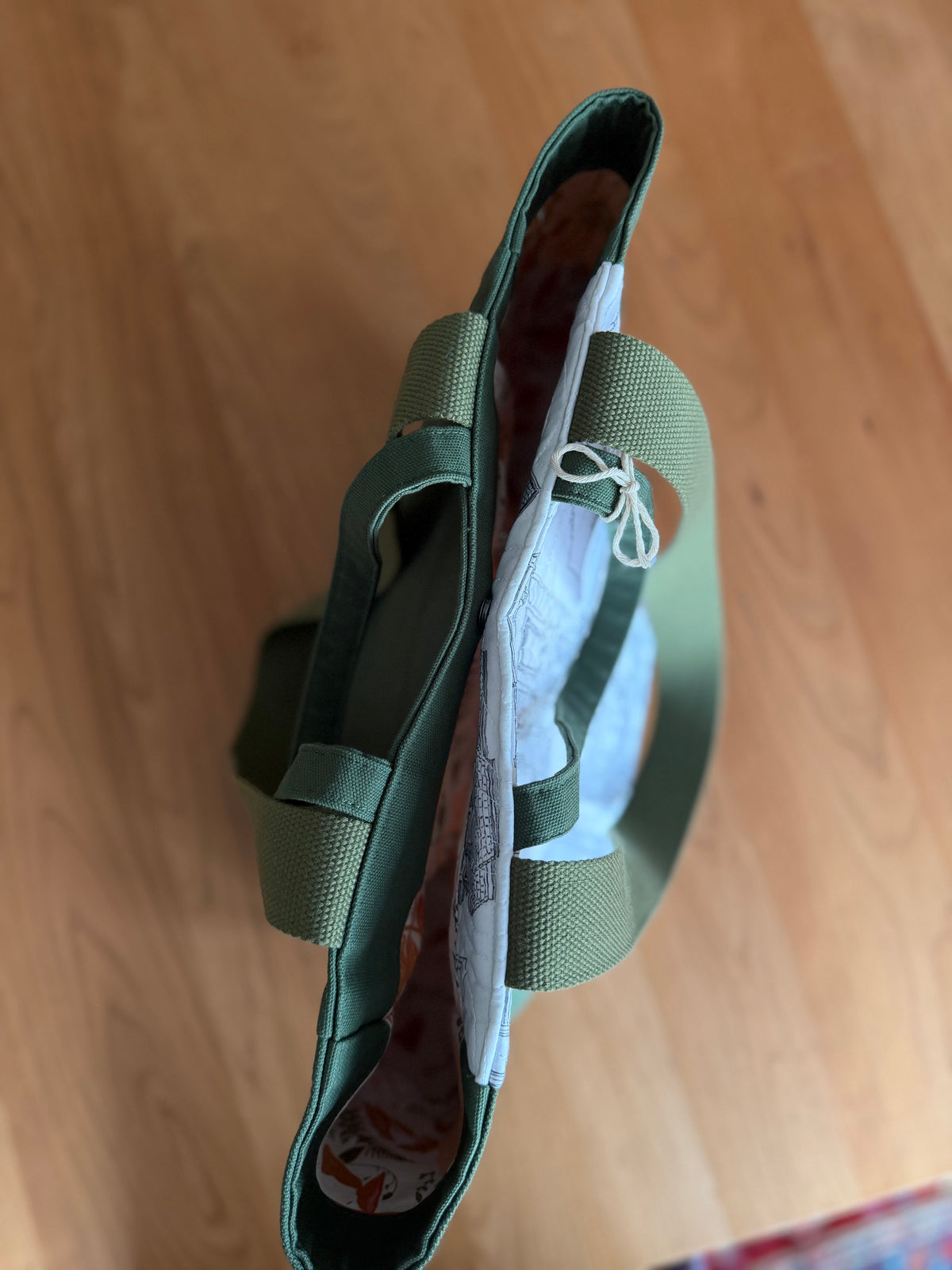 Everyday Tote: Green with SF Homes Front