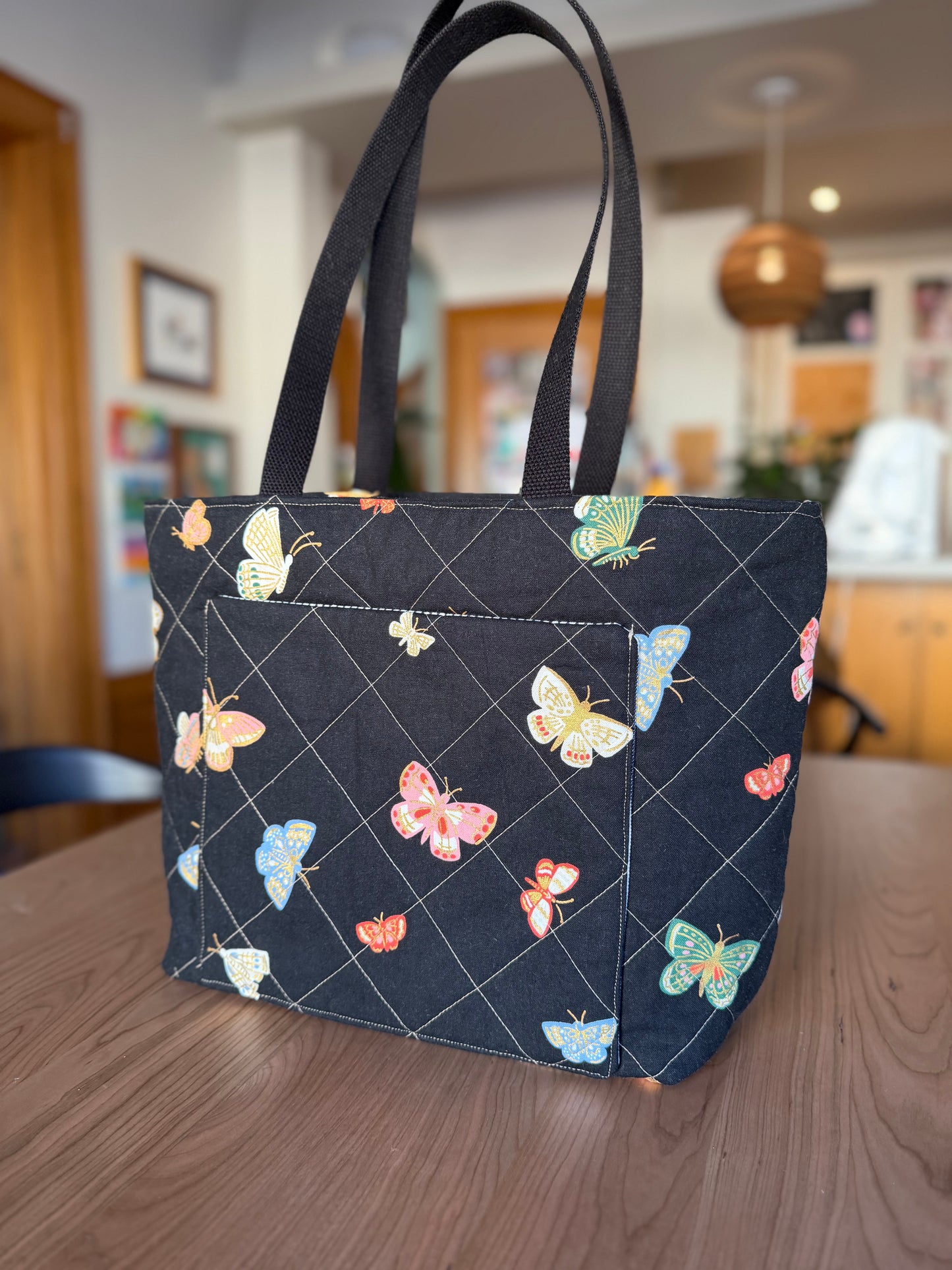 Tote: Black Butterflies