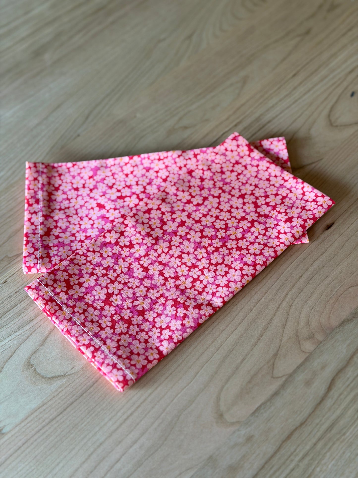 2 Pink Ditsy Floral Napkins
