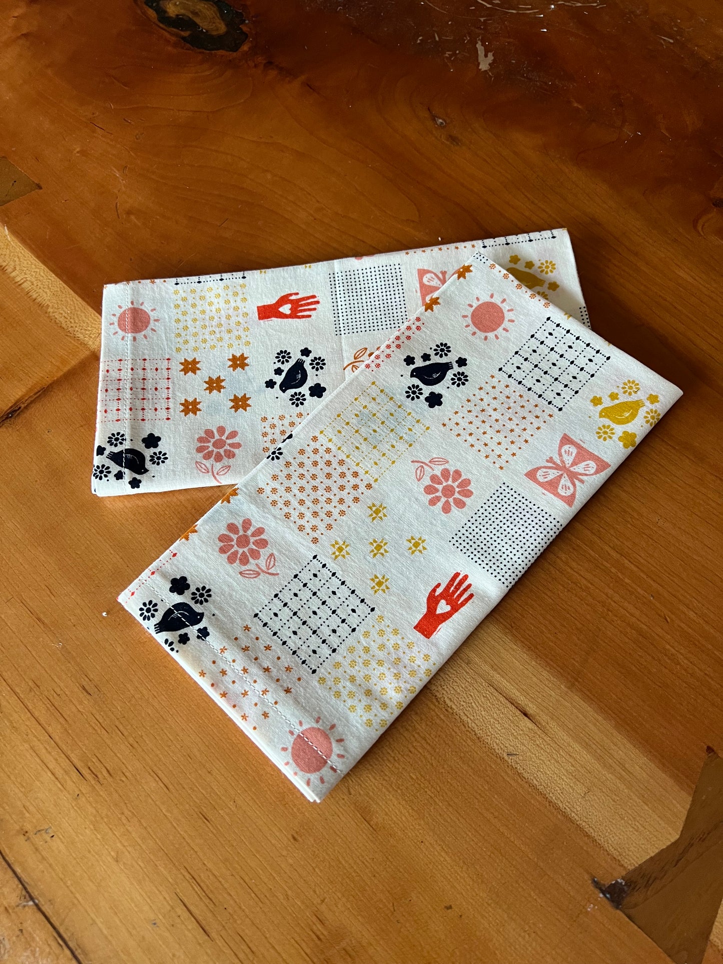 2 Patchwork Napkins