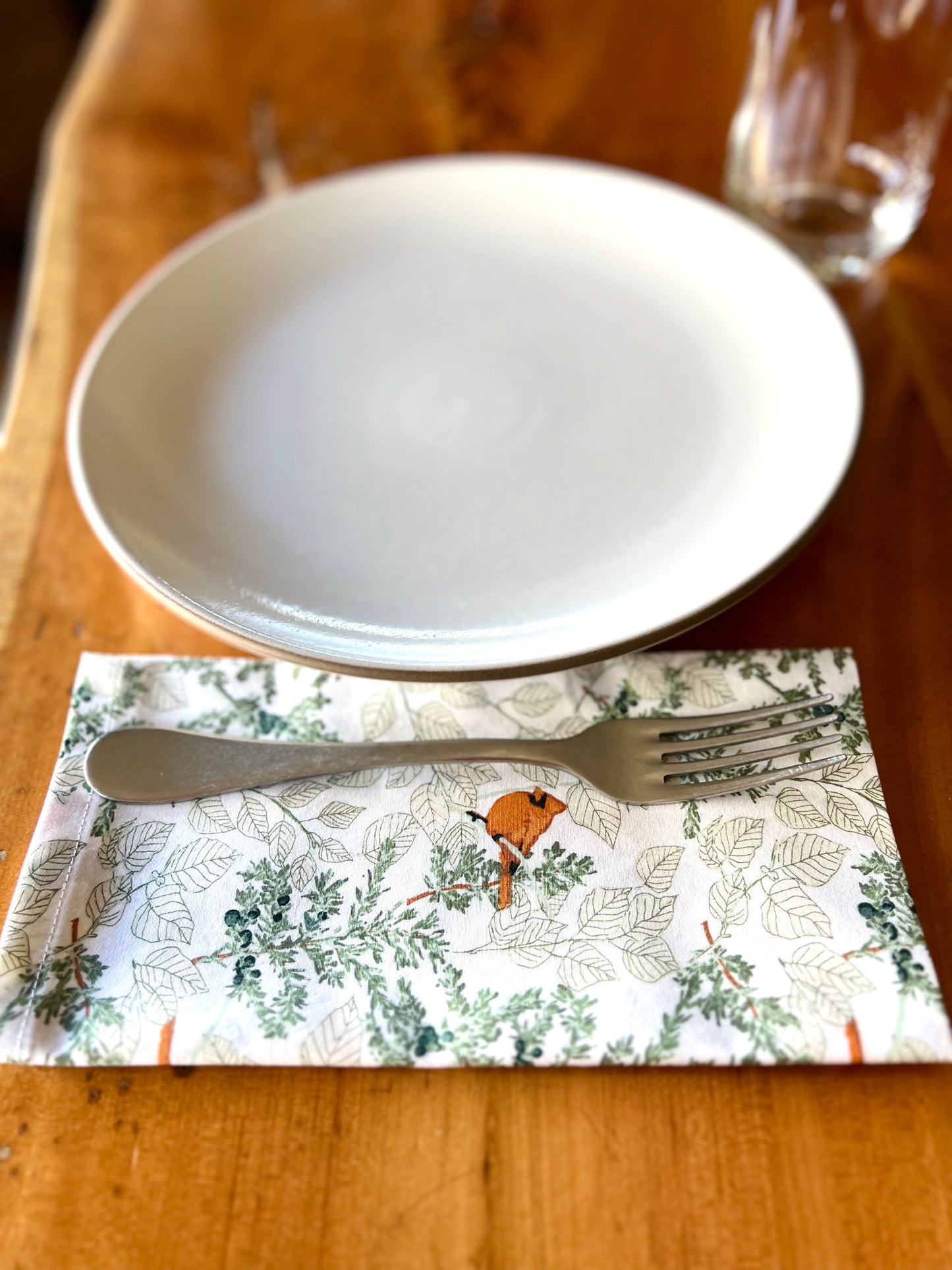 2 Winter Foliage Napkins