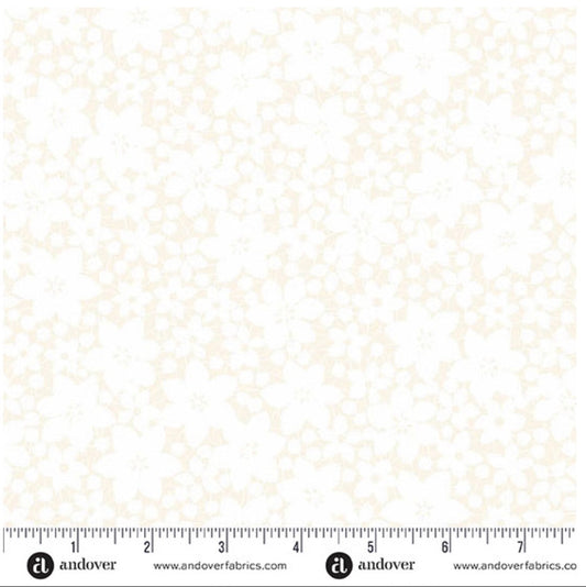 Textured fabric pattern with a ruler at the bottom for scale, featuring the Andover Fabrics logo.