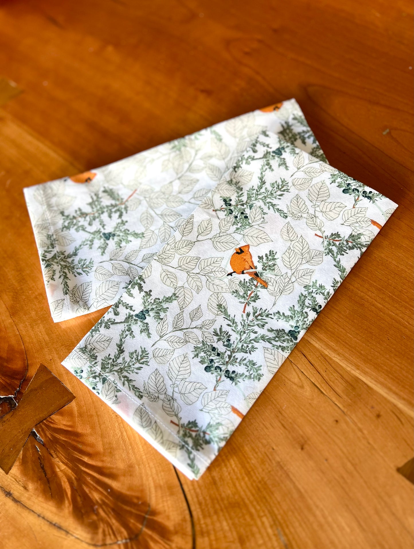 2 Winter Foliage Napkins