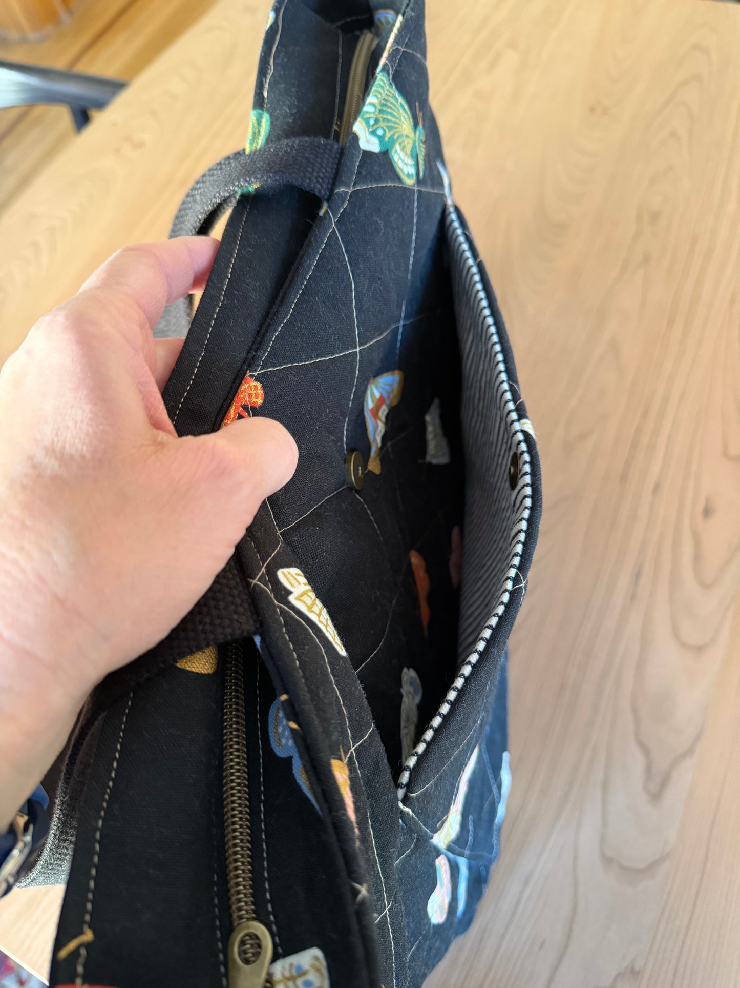 Tote: Black Butterflies