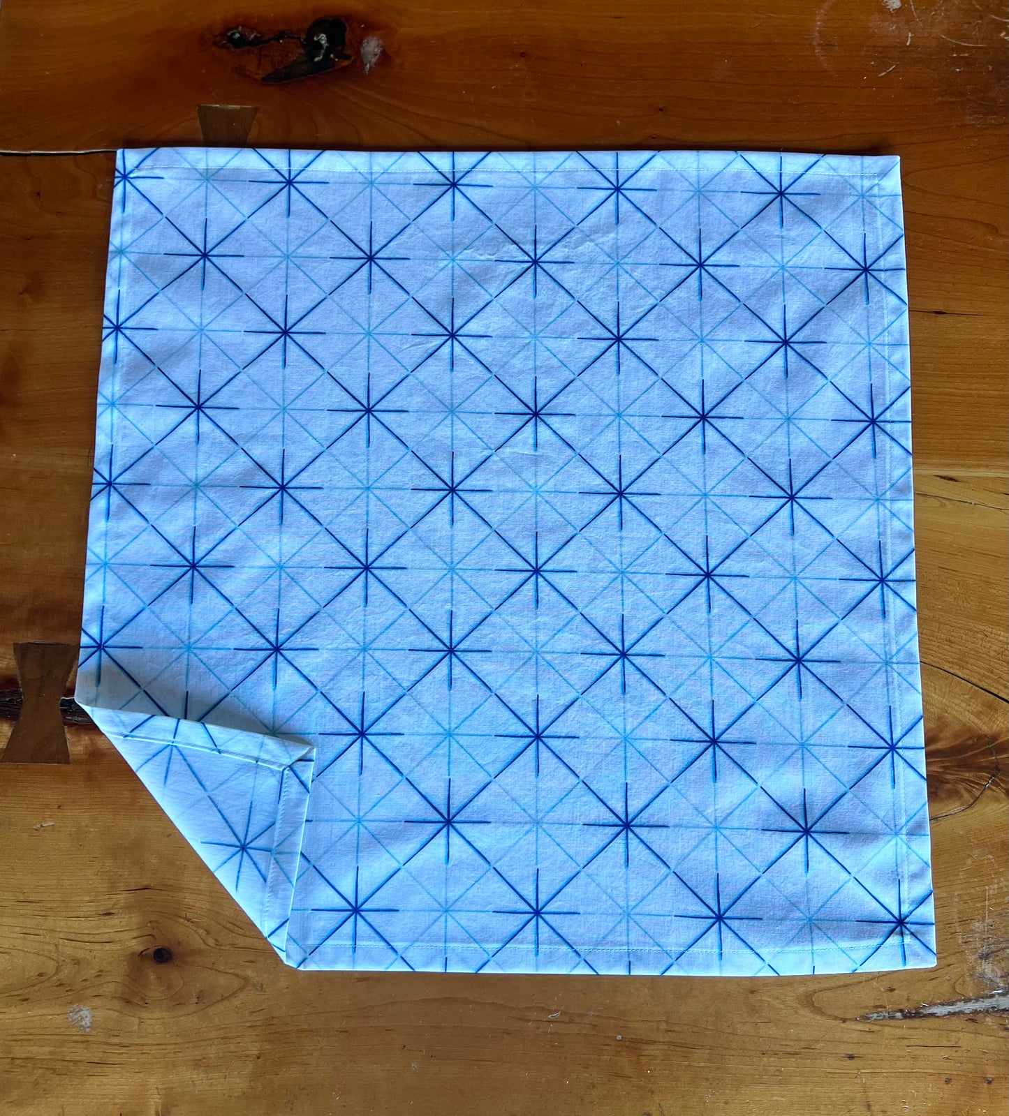 2 Sashiko Inspired Napkins