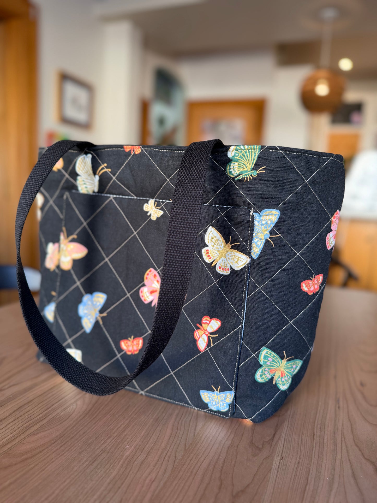 Tote: Black Butterflies