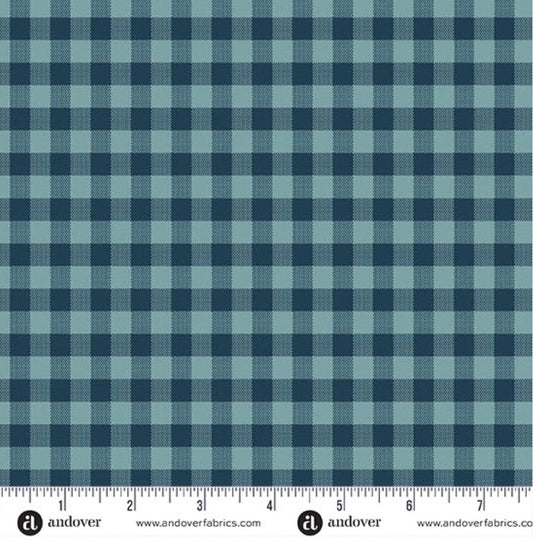 Quintessential (Aqua Check) : Andover Fabrics
