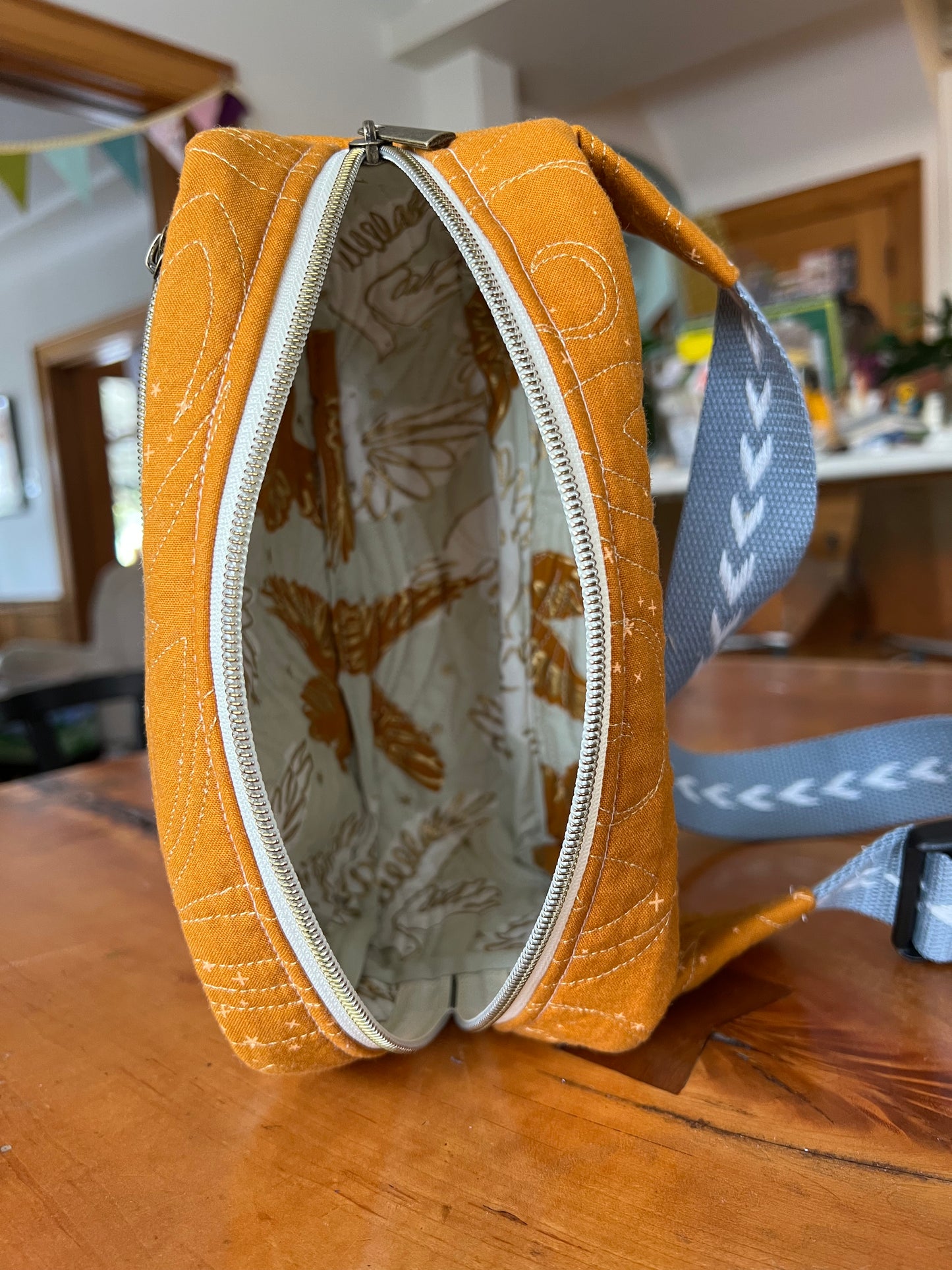 Crossbody Bag: Nutmeg Butterflies