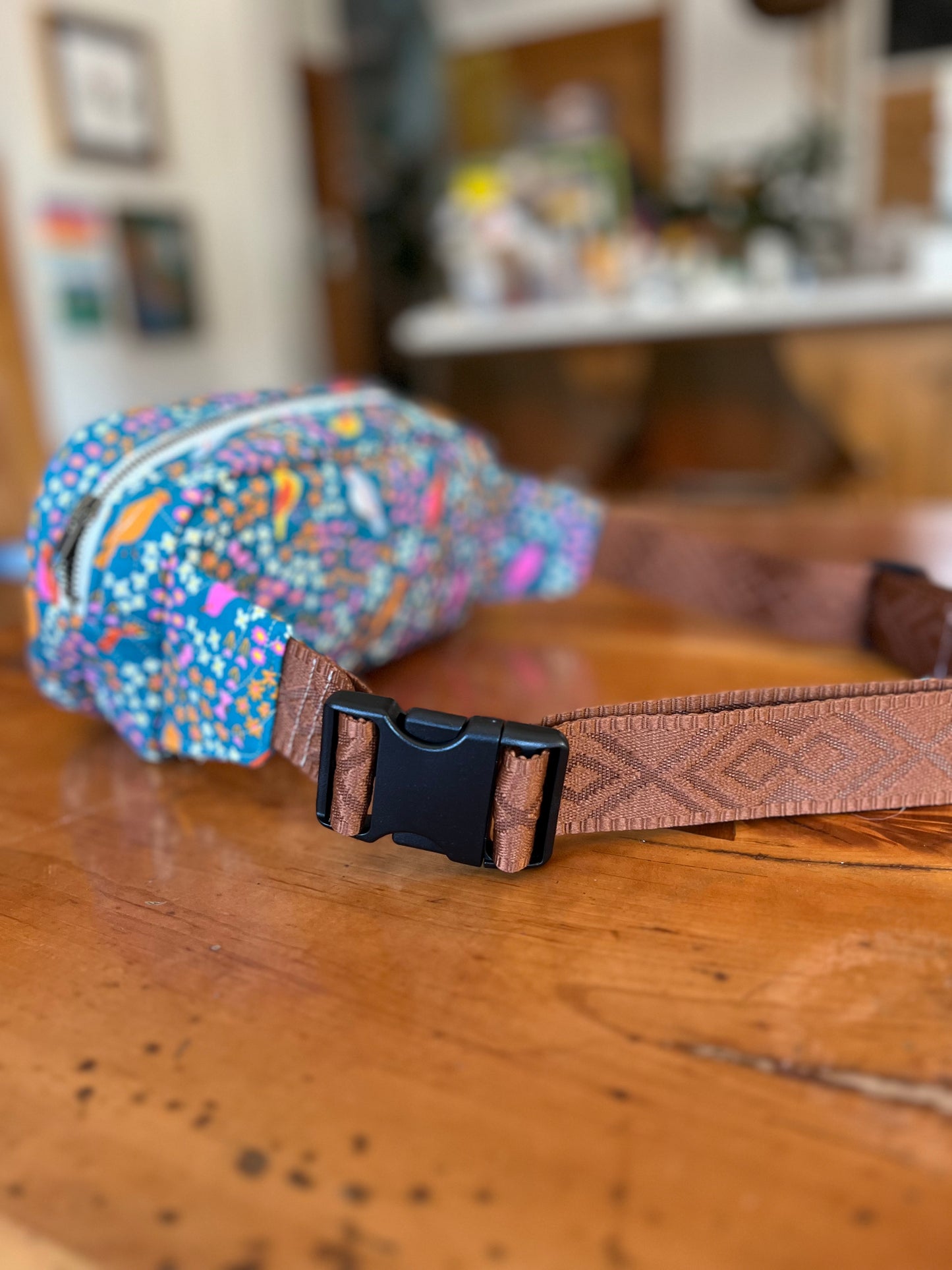 Crossbody Bag: Blue Birds