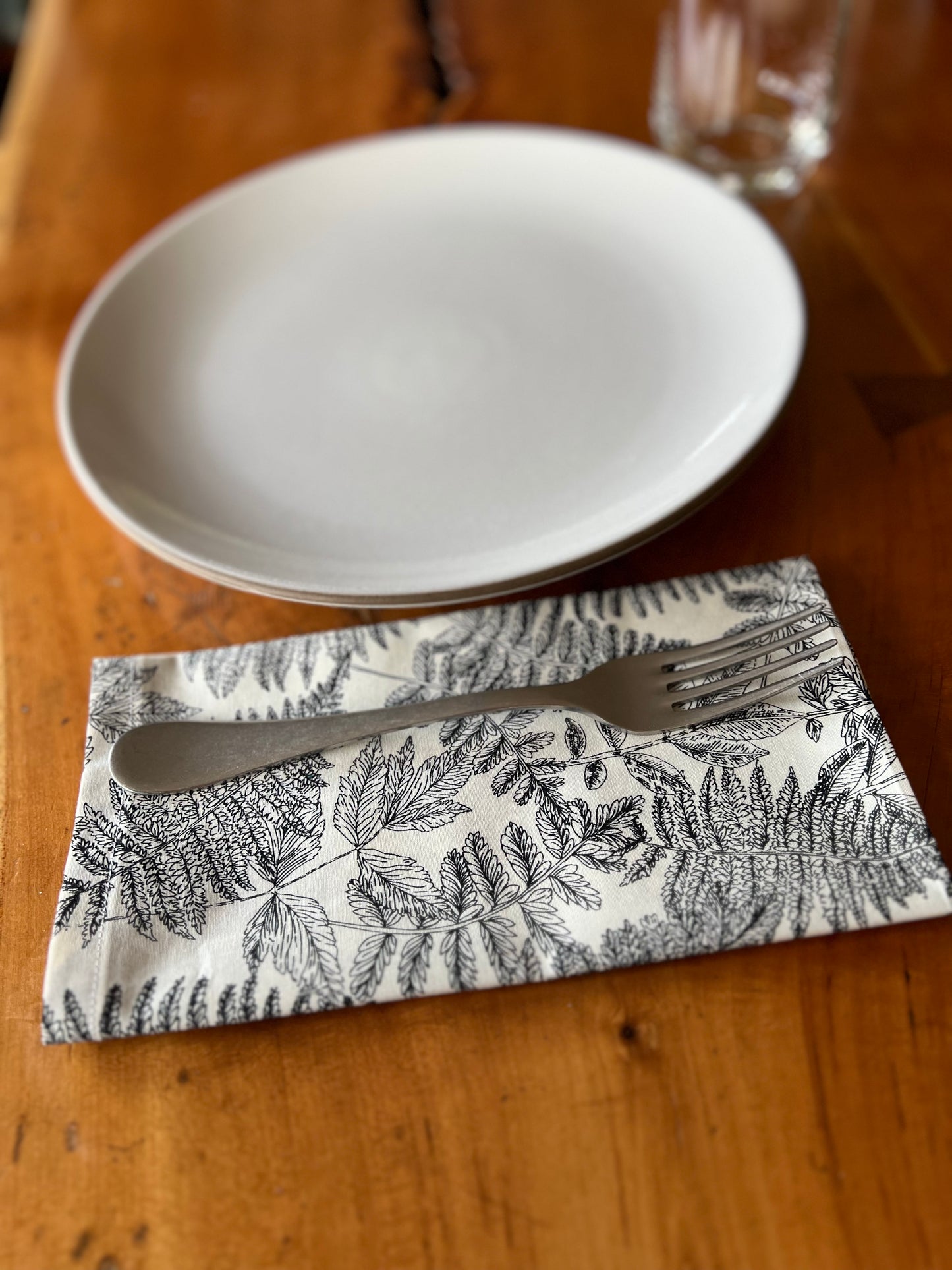 2 Modern Toile Napkins