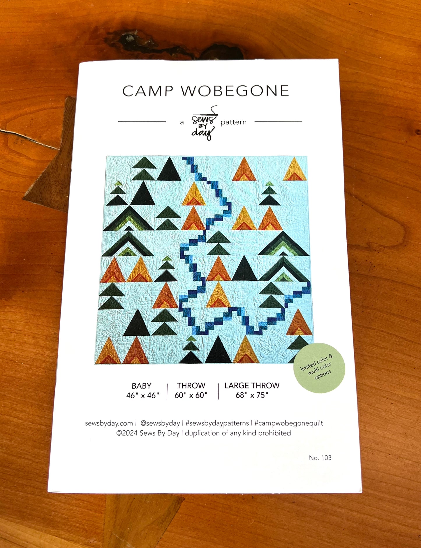 Camp Wobegone Quilt : Paper Pattern