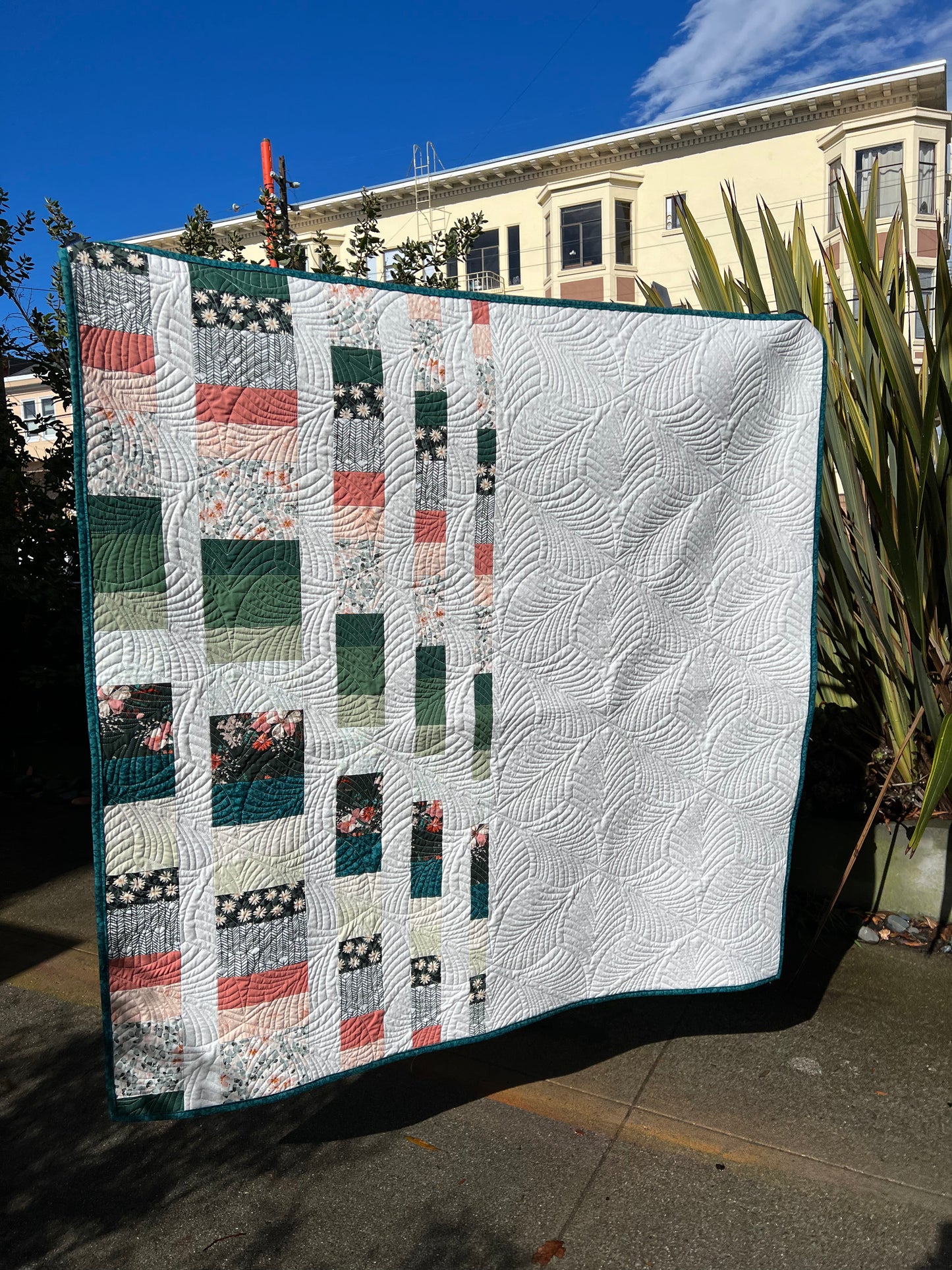 Child/Lap-Sized Improv Quilt