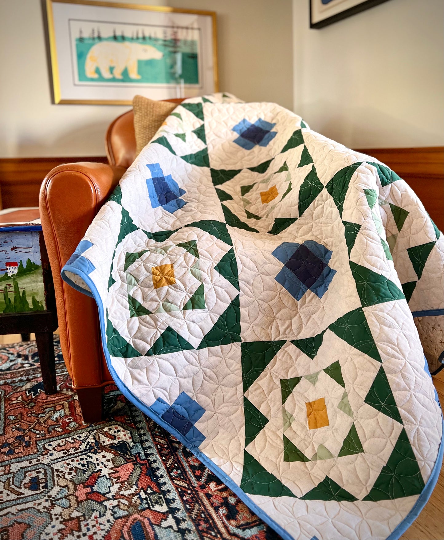 Rainy Day Picnic Quilt : PDF Download